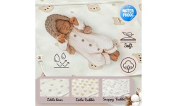 (Snappy Rabbit )U:Baby Premium Soft Cotton Waterproof Protector Diaper Changing Mat 